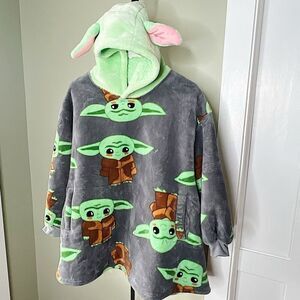 Star Wars Mandalorian Baby Yoda Grogu The Way  Big Hoodie Boy/Girls One Size